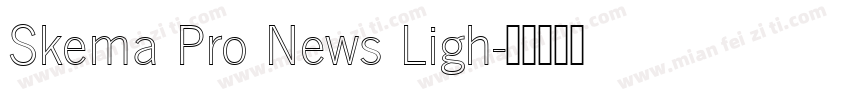 Skema Pro News Ligh字体转换